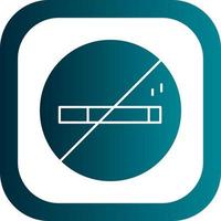 design de ícone vetorial proibido fumar vetor