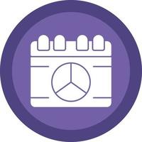 design de ícone de vetor de calendário de paz