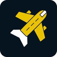 design de ícone de vetor de avião