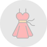 design de ícone de vetor de vestido