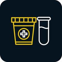 design de ícone de vetor de teste de urina