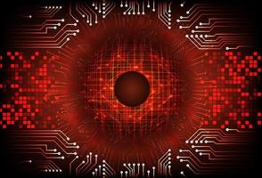 moderno cíber segurança olho em tecnologia fundo vetor