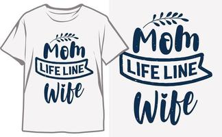 topo mãe dia camiseta desenhos para mostrar seu amor e apreciação vetor