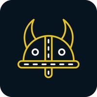 design de ícone de vetor de capacete viking