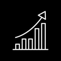 design de ícones vetoriais de gráfico de crescimento vetor