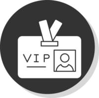 design de ícone de vetor de passe vip