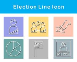 eleição vetor ícone conjunto