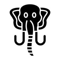 mamute ícone estilo vetor