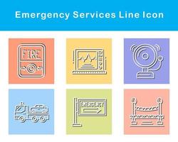 emergência Serviços vetor ícone conjunto