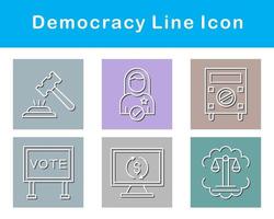 democracia vetor ícone conjunto