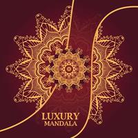 fundo de design de mandala ornamental de luxo vetor