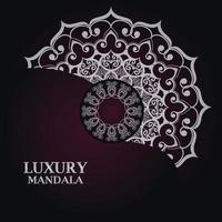 fundo de design de mandala ornamental de luxo vetor