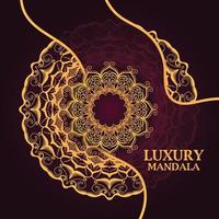 fundo de design de mandala ornamental de luxo vetor