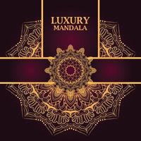 fundo de design de mandala ornamental de luxo vetor