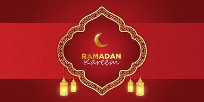 ramadan kareem saudação ilustração islâmica fundo vector design