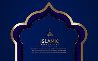 islâmico bandeira Projeto com árabe caligrafia vetor