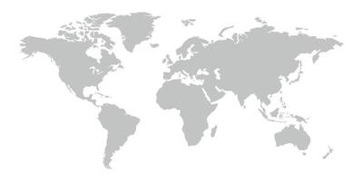 mundo mapa ícone dentro plano estilo. global país vetor ilustração em isolado fundo. geografia continente placa o negócio conceito.