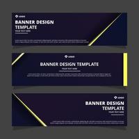 modelo de design de banner abstrato vetor