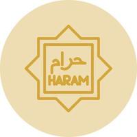 design de ícone vetorial haram vetor