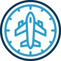design de ícone vetorial de horários de voo vetor