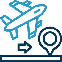 design de ícone vetorial de voos domésticos vetor