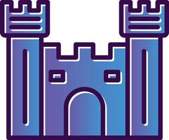 design de ícone de vetor de portão de castelo