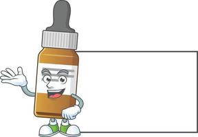 líquido garrafa desenho animado personagem vetor