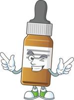 líquido garrafa desenho animado personagem vetor