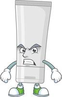 branco plástico tubo desenho animado personagem vetor