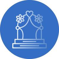 design de ícone de vetor de arco de casamento