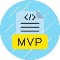 design de ícone vetorial mvp vetor