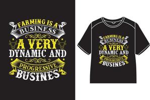 agricultura é uma o negócio uma muito dinâmico e progressivo o negócio camiseta Projeto vetor
