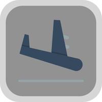 design de ícone de vetor de chegada de avião