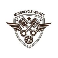 motocicleta motor logotipo vetor ilustração