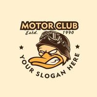 motor clube mascote logotipo vetor ilustração