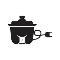 arroz fogão ícone vetor ilustração logotipo modelo