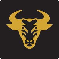 touro cabeça logotipo vetor ícone ilustração Projeto