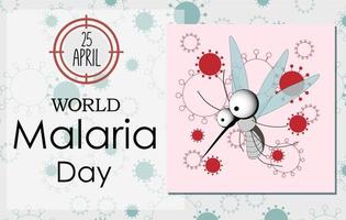 mundo malária dia vetor, ilustração do malária, e a mundo para Projeto mundo malária dia.vetor bandeira e poster Projeto. vetor