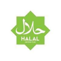 muçulmano tradicional halal Comida ícone vetor. Distintivos, logotipo, marcação, e rótulo. adequado para bandeira, folheto, comércio marca, embalagem vetor