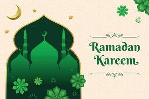 Ramadã kareem islâmico fundo vetor. feliz islâmico Novo hijri ano. gráfico Projeto para a decoração do presente certificados, faixas e folheto. vetor