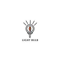 luz tbbulb logotipo modelo. eletricidade ilustração vetor