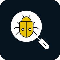 pesquisar design de ícone de vetor de bug