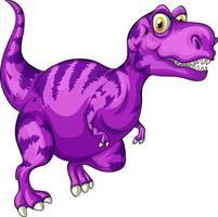 um personagem de desenho animado de dinossauro raptorex vetor