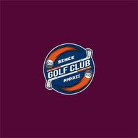 golfe esporte emblema logotipo vetor