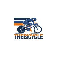 bicicleta esporte emblema logotipo vetor