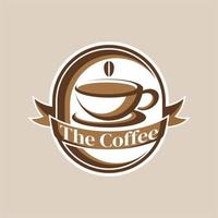 café emblema logotipo vetor