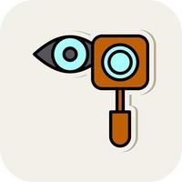 design de ícone de vetor de exame oftalmológico