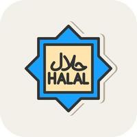 design de ícone de vetor halal