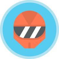 design de ícone de vetor de capacete de corrida