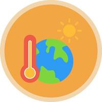 design de ícone vetorial de aquecimento global vetor